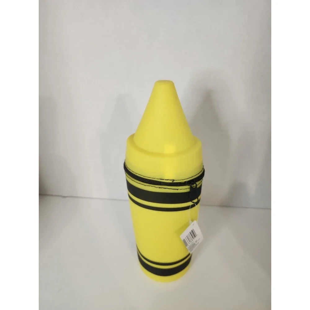 Crayon Shape Rubber Pencil Pouch - NEW
